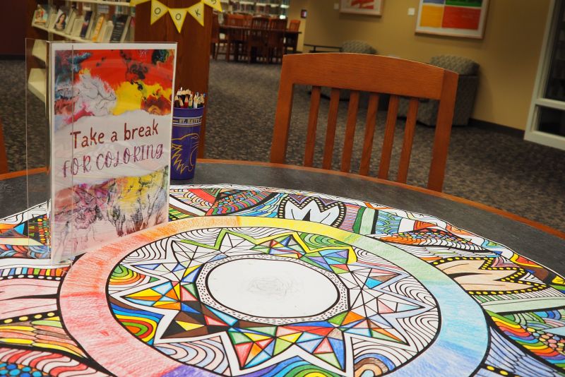 take a break for coloring – circle mandala  design
